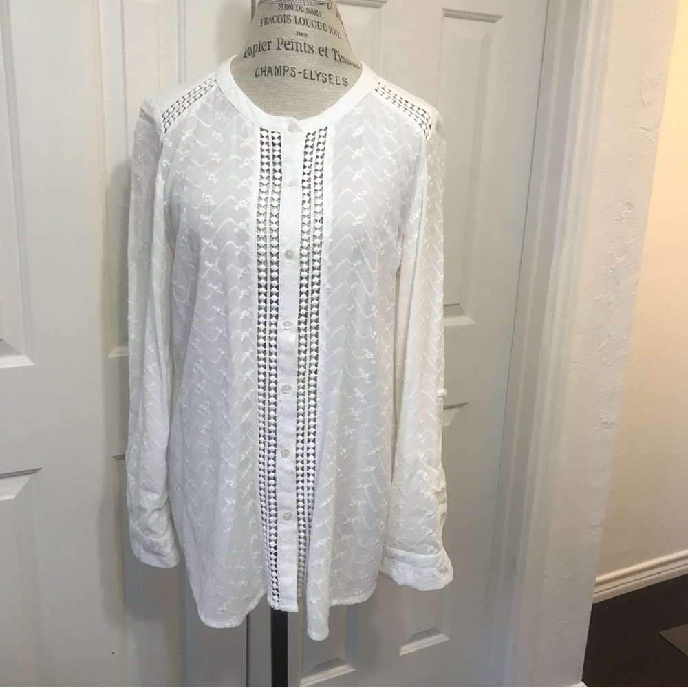 Chico’s Sweet Eyelet Blouse
